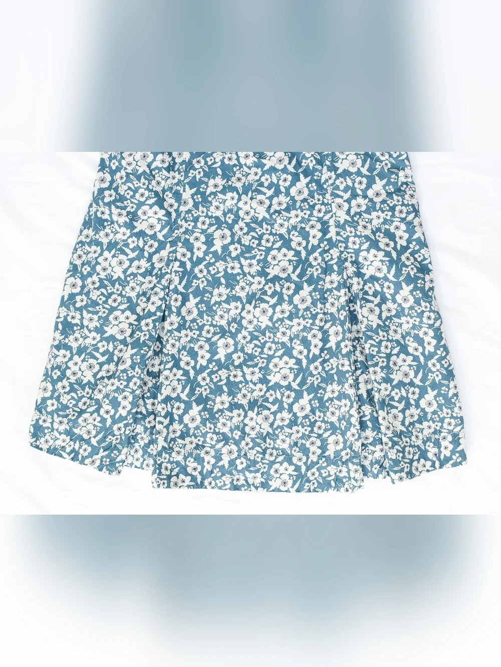 Anthropologie Maeve Floral Sweetheart Mini Dress Babydoll Criss Cross Back Sz M - Picture 4 of 10